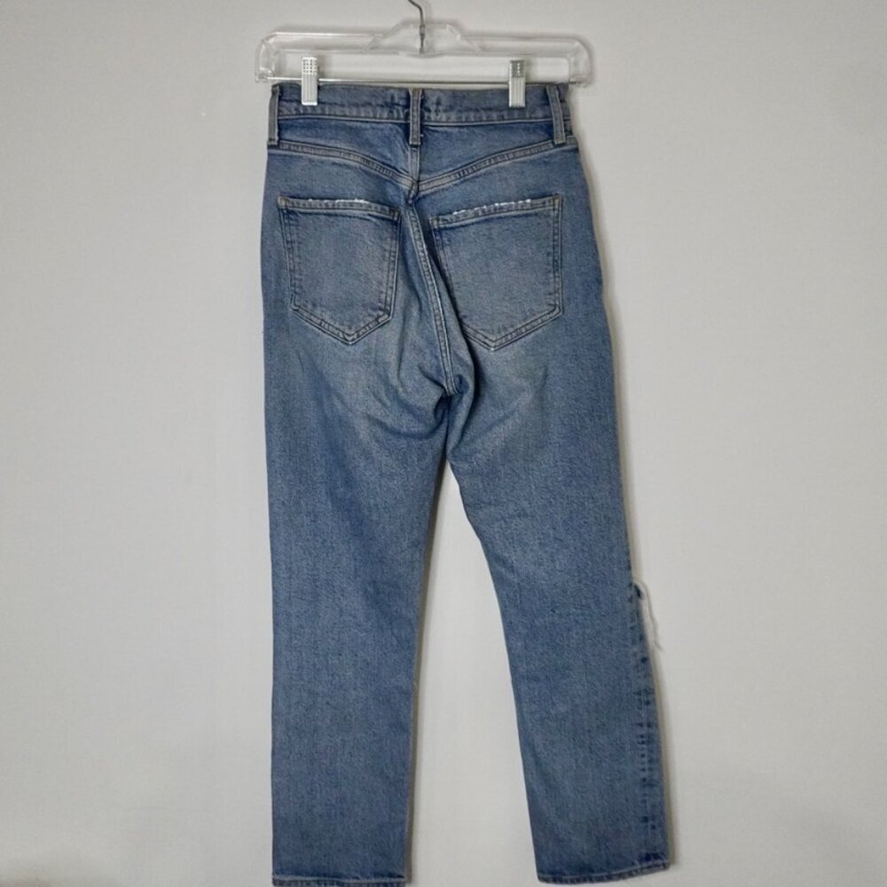 AGOLDE Riley High Rise Slim Straight Jeans Size 24 - Picture 6 of 7